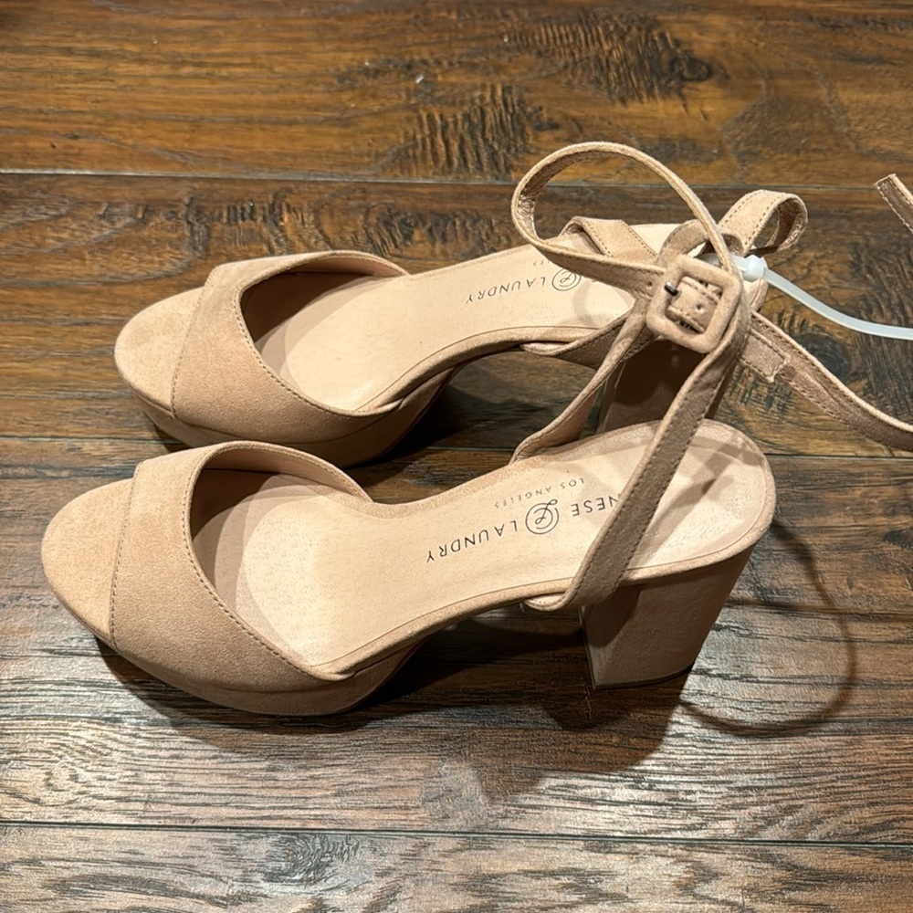 NEW! Chinese Laundry Dark Nude Theresa Platform Sandal - Size 8.5 🚜 - Picture 8 of 16